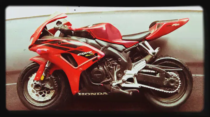 Honda CBR scale model.