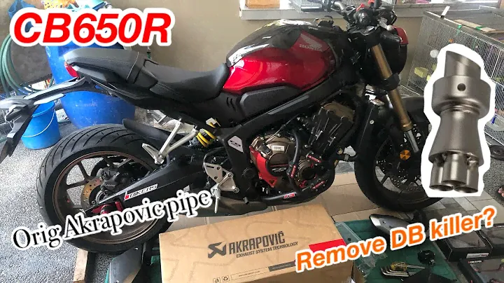 CB650R (orig)Akrapovic Pipe Remove DB Killer / Silencer