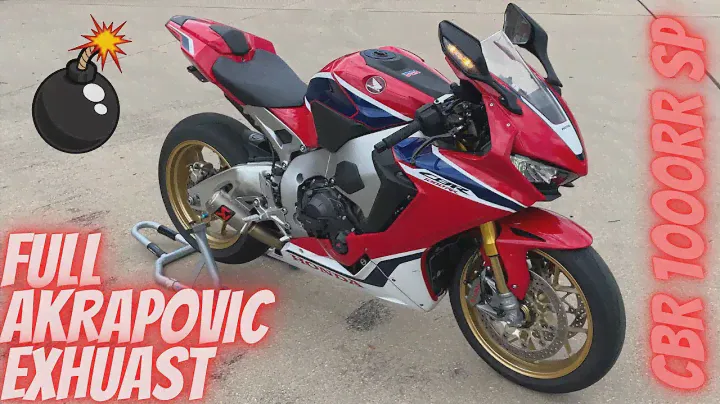 AKRAPOVIC Full Titanium Exhaust Sound - 2018 Honda CBR 1000rr SP