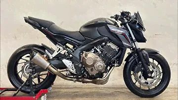 Cb650f Exhaust sound Akrapovic shoty slip on