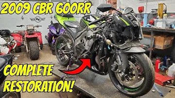 Restoring a WRECKED CBR 600RR (Complete Start to Finish)