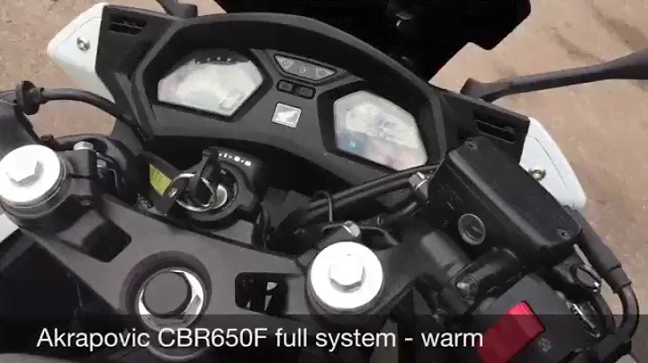 Honda CBR650F Official Akrapovic Full Exhaust System