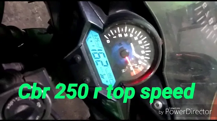 Cbr 250 r top speed after installing power tronic. @225kmph