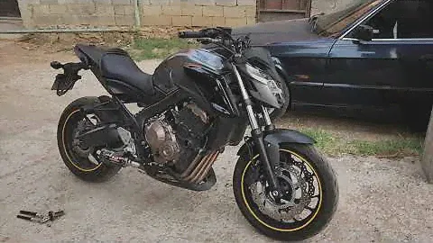 Замена выхлопа Honda 650F