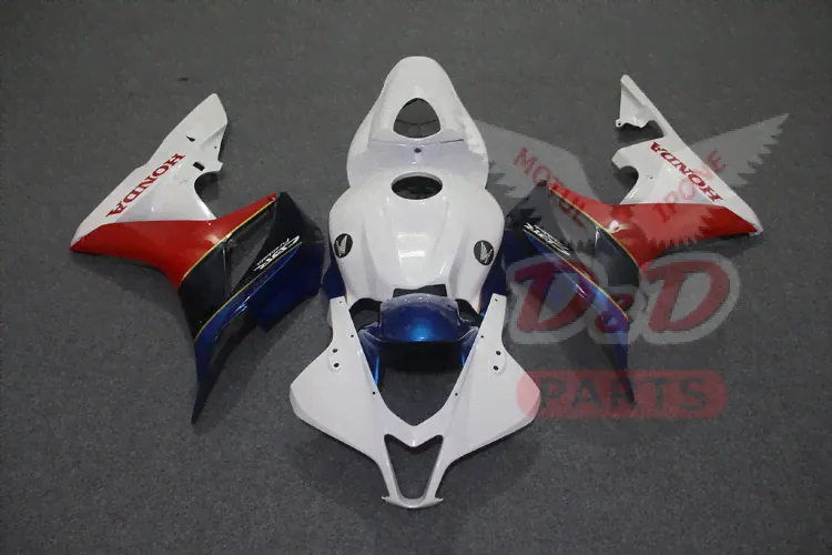Комплект пластика для мотоцикла Honda CBR 600 RR 07-08 Бело-Красно-Синий-3