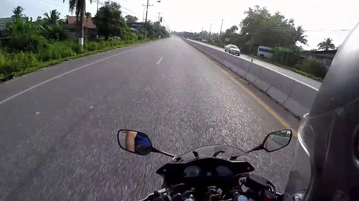 Honda CBR 650f 2016 . Morning track . HATY-YAI TO SONGKHLA  with custom exhaust .