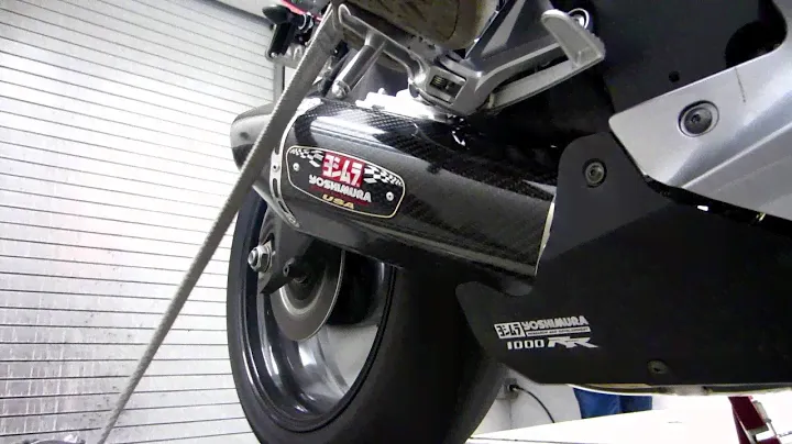 2012 CBR1000RR Yoshimura R-77 Slip-On Dyno Run & Exhaust Sound