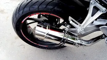 Honda CBR650f stock exhaust VS Delkevic exhaust
