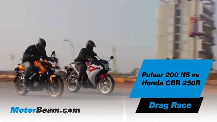 Pulsar 200 NS vs Honda CBR250R - Drag Race
